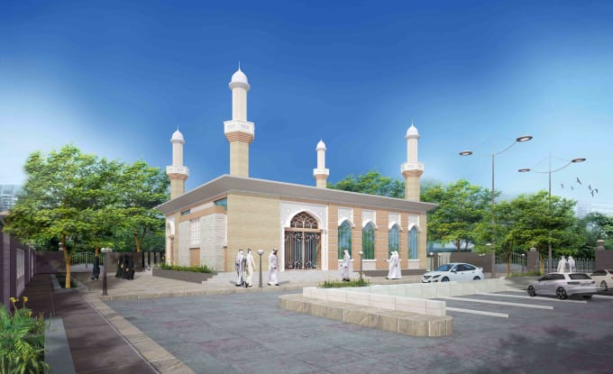 Create Mosque Design And Rendering By Jfarhadarc