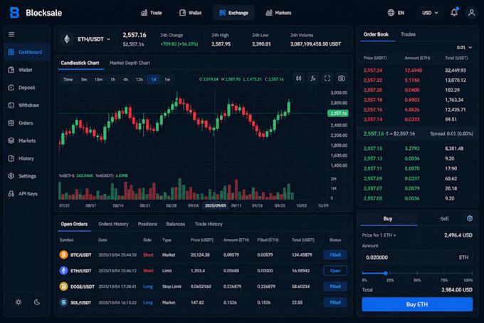 develop secure crypto exchange and crypto wallet app