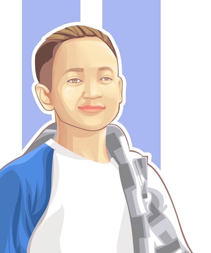 draw simple bighead cartoon for your avatar