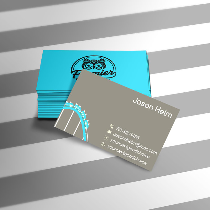make clean luxury professional business card design