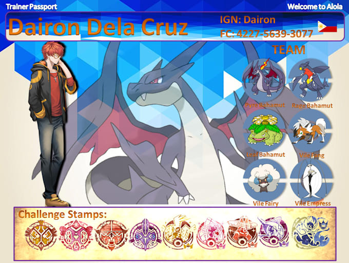 Custom Pokemon Trainer Cards And Passport Custom Banners By Dairondelacruz Fiverr