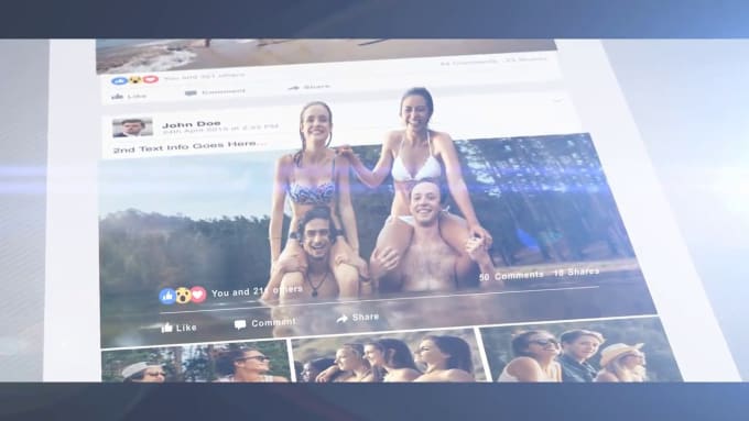Do Photo 3d Pop Out Facebook Timeline Animation Slideshow By