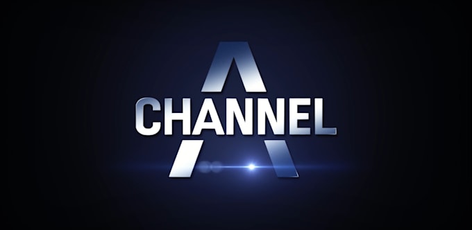 create fully loaded 3d metallic logo glow animation intro