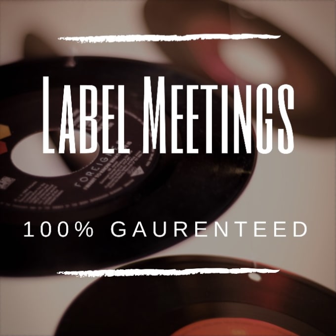 Set you up with major record labels meetings guaranteed by ...