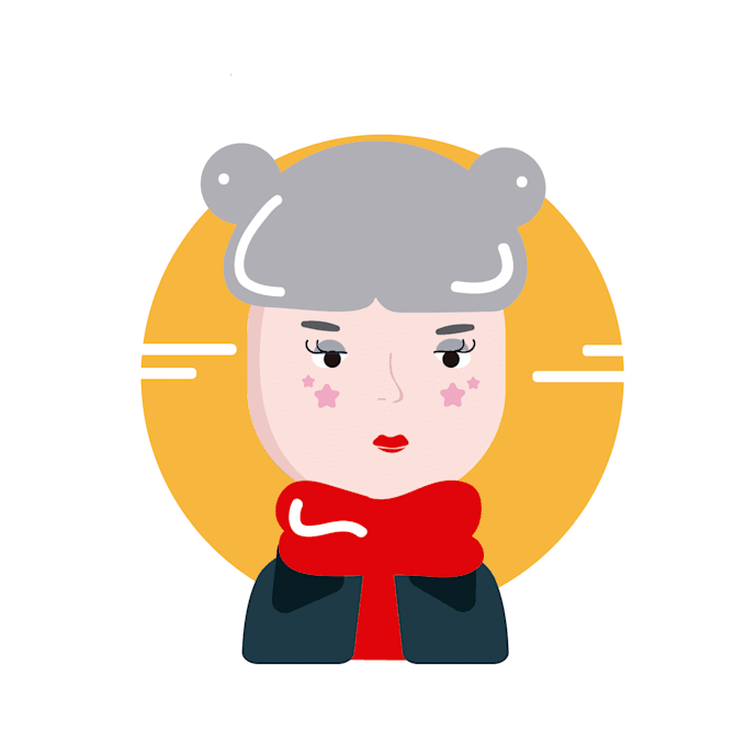 create minimalist and cute illustrations in vector