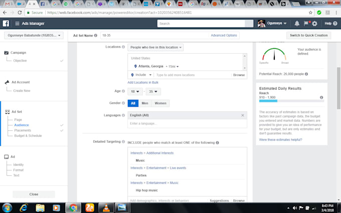 do facebook audience insight research for targeting