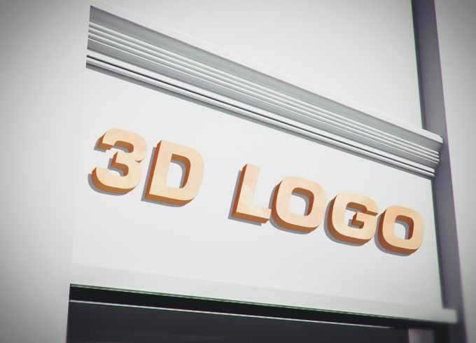 Do 3d logo mockup with source by Liveclass | Fiverr