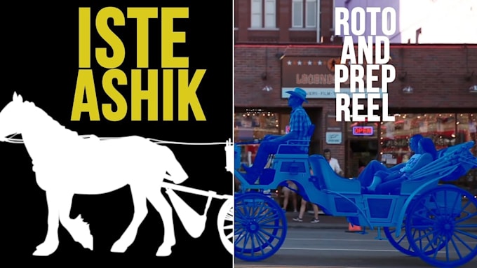 do rotoscoping, green screen remove, wire removal precisely
