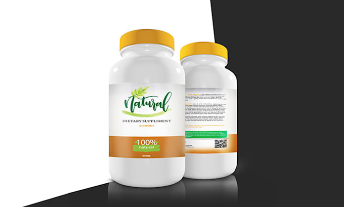 do supplement product label design