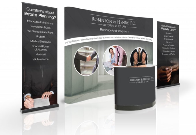 Design Amazing A Backdrop Tradeshow Booth Or Retractable Banner By Sigmapro
