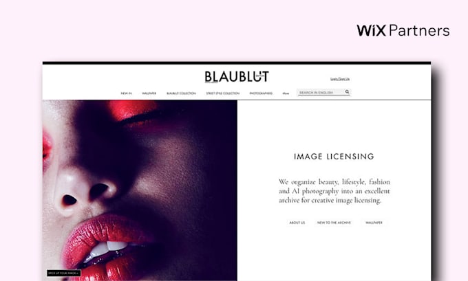 design and redesign custom wix website