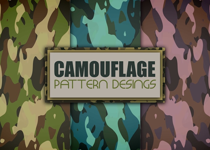design camouflage patterns with in 24 hours