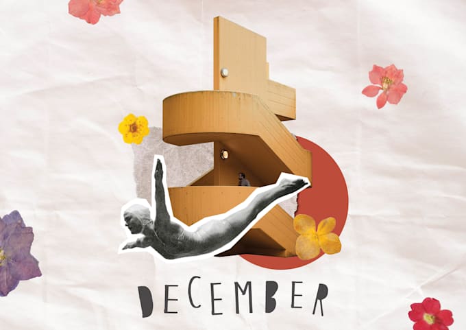 make artistic digital collage for print or digital