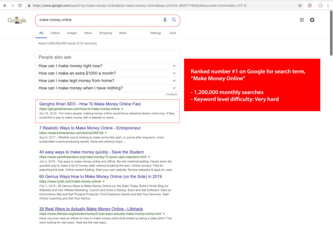 Rank Any Keyword Number One On Google With 1000 Backlinks By