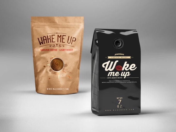 Do a coffee bag packaging label design and stickers by ...