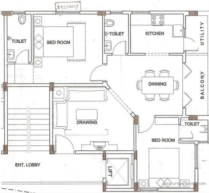 Give U 2d And 3d House Plan With All Dimensions By Malikyasin956 Fiverr