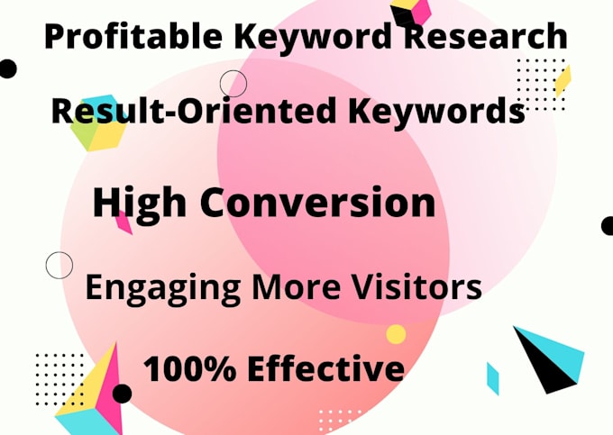 do profitable keyword research for you that generates more money