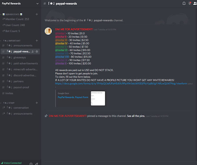 create a custom discord server to your diereses
