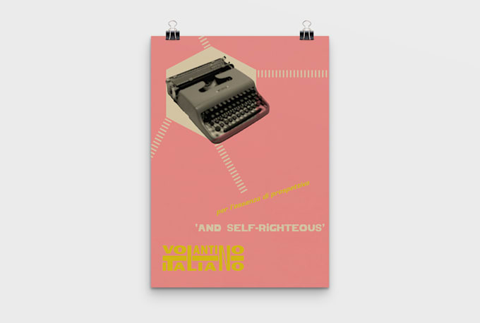 make a poster or a flyer like I am italian