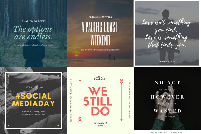 Design motivational quotes for your social media by Zarouk