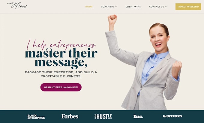 build consulting website for speaker, trainer, consultant in wordpress