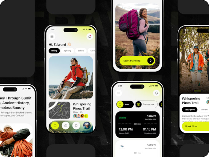 mobile app ui ux design and mobile app design in figma