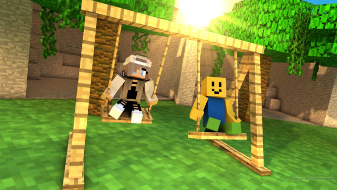 Do a minecraft wallpaper with your skin by Jddu46