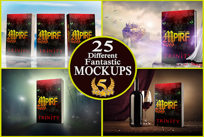 design 3d book mockup, ebook mockup and poster mockup