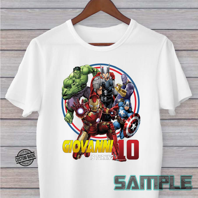 Design A Superhero Birthday T Shirt By Fauzyahmad