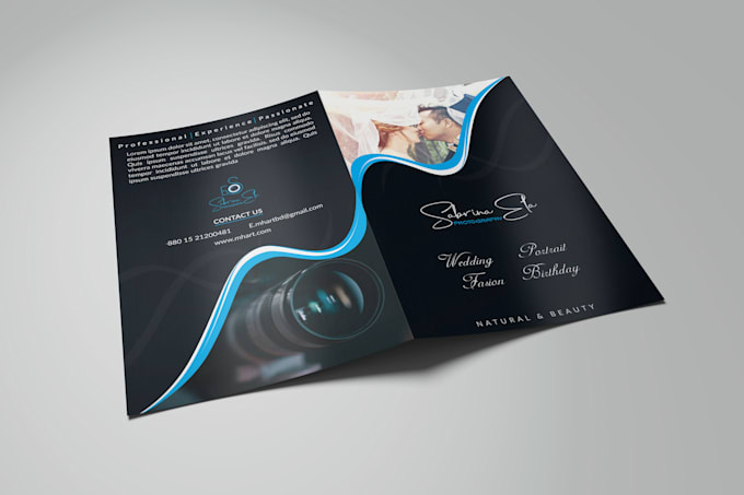 design business flyer, brochure bifold or trifold