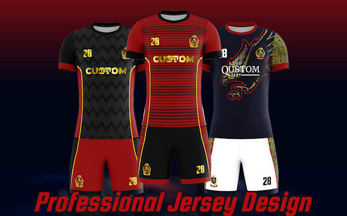 design jersey for esports,soccer, etc in 24 hours