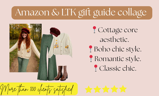 design fashion gift guide collages for amazon and ltk