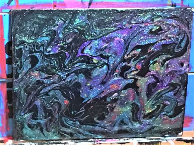 Hand Make A Custom Made Paint Pour Canvas By Lindseymurphy84