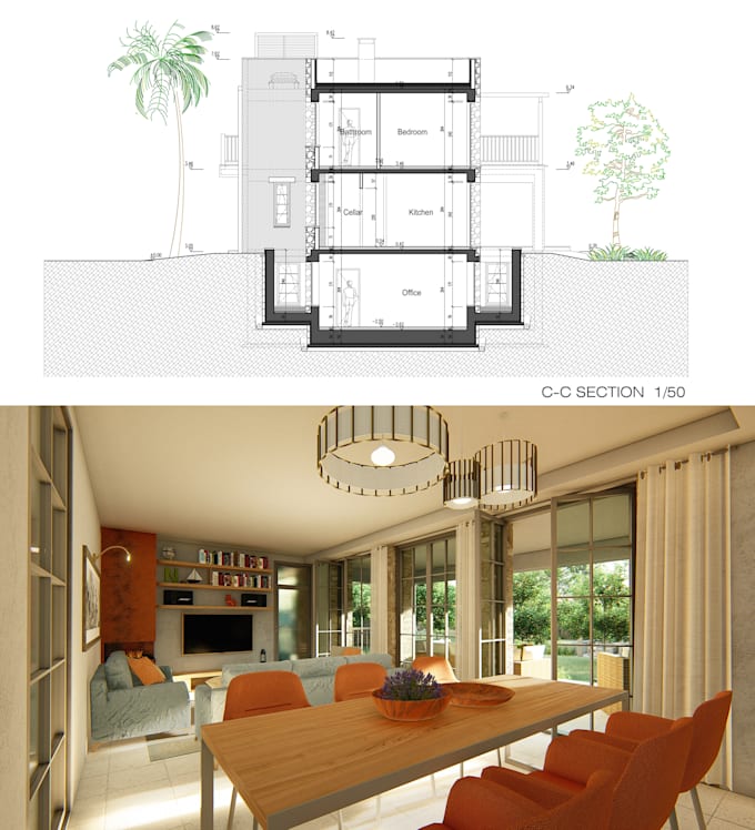 design architectural masterplan and create 3d model renders