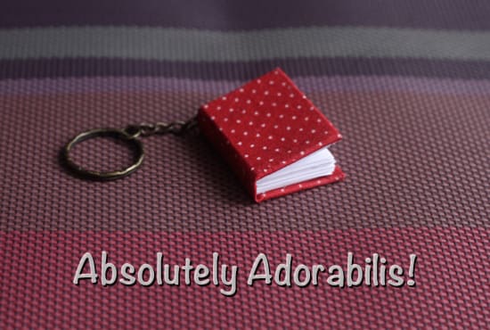 make you a tiny book key chain