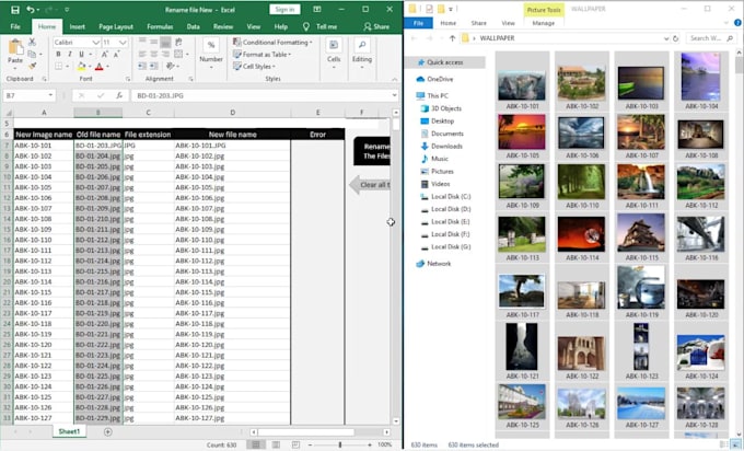 rename your 500 files and folder within 3 hour