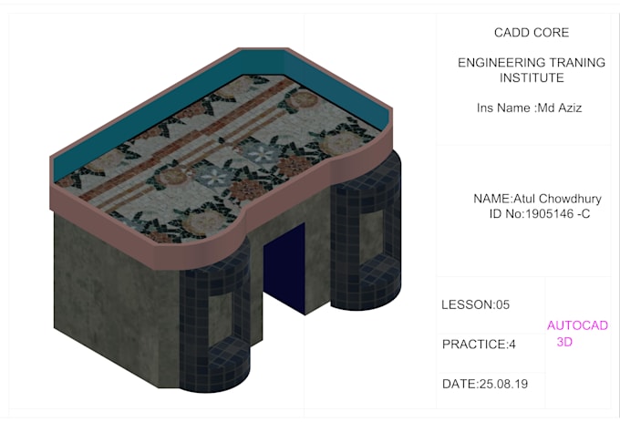 Create a 2d and 3d mechanical drawing in autocad by Atulchy | Fiverr