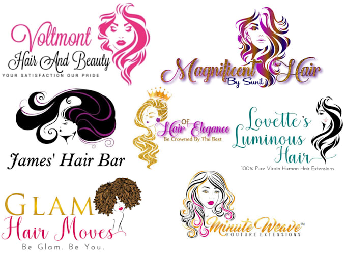 Design Hair Salon Boutique Hair Extension Logo By Mascot Master