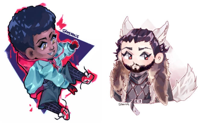 Draw For You A Cute Chibi Version Of A Character Or A Real Person By Glasvaris
