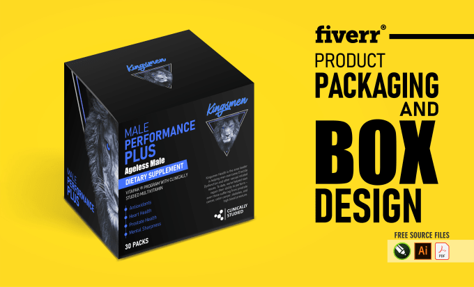 Do modern product packaging design and custom box design by