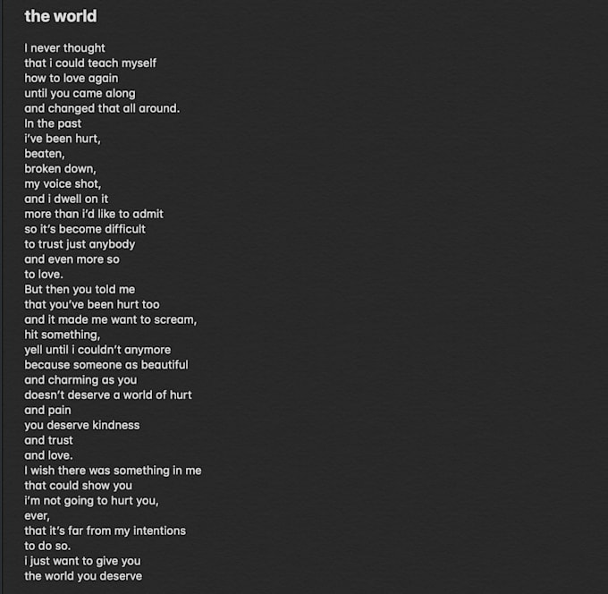 write a song for you