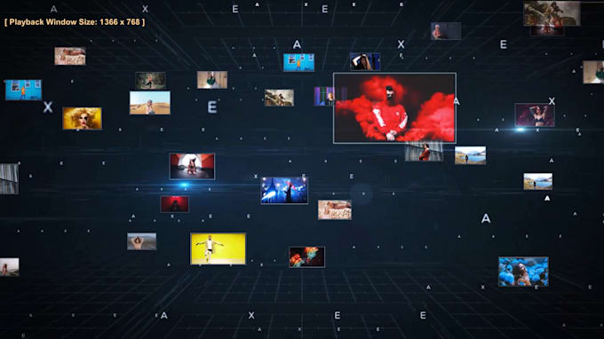 Make Multi Video Screen Youtube Intro Video Logo Animation By
