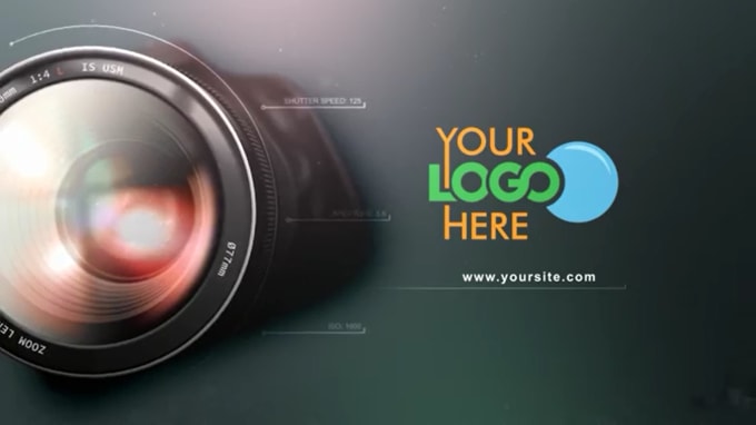 Make Studio Photography Camera Lens Logo Reveal Animation By