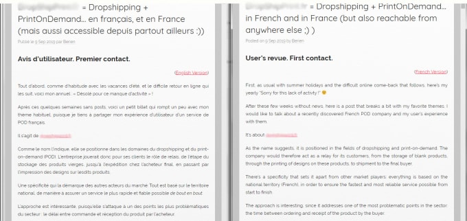 Perform French To English Translations By Berien