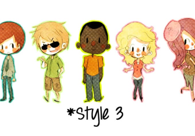 Draw You A Cute Chibi In One Of My Styles By Projectghst Fiverr