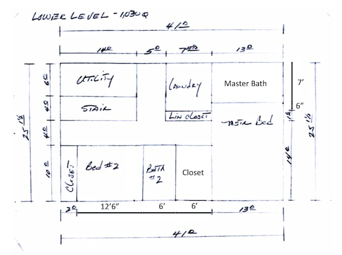 Turn your sketches into autocad plans by Austin mayer Fiverr