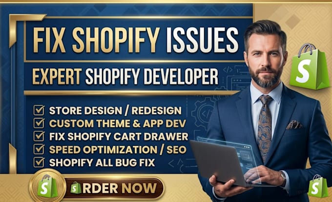 be shopify expert liquid developer bug fix and shopify custom coding developer