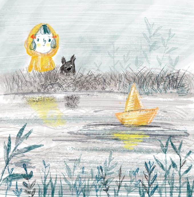 draw unique modern children illustration