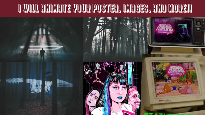 animate your digital poster and images to make it pop