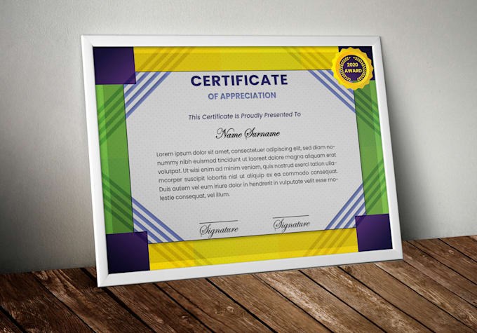 do achievement, diploma, reward, appreciation certificate design